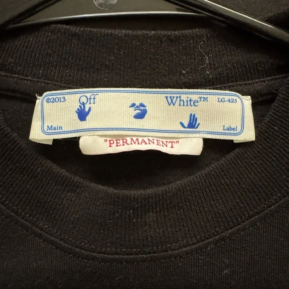 Off-White Black Crew Neck Shirt 
Lightly worn; small fits like a medium - Picture 3 of 4